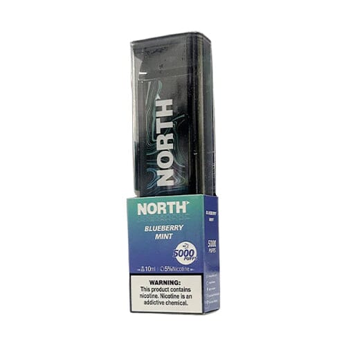 North Disposable 5000 Puffs 10mL 50mg | MOQ 10 | Blueberry 
Mint with Packaging