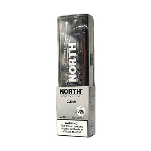 North Disposable 5000 Puffs 10mL 50mg | MOQ 10 | Clear with Packaging