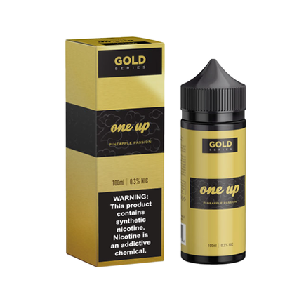 One Up TFN E-Liquid | 100mL | Freebase | Gold Series | Pineapple Passion With Packaging