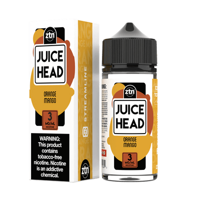 Juice Head Series E-Liquid | 100mL | 3mg | (Freebase) | Orange Mango with Packaging