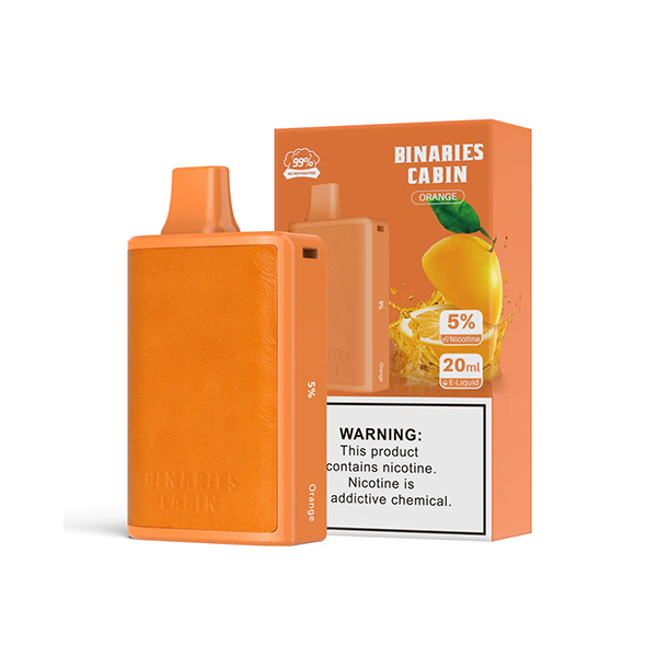 HorizonTech Binaries Cabin Disposable 10,000 puffs 20mL 50mg | MOQ 10 | Orange  with Packaging