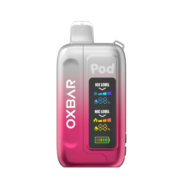 Oxbar Ice-Nic Control Pod Juice Edition Disposable | 35000 Puffs | 14mL | 50mg | MOQ 5 | Clear Crimson