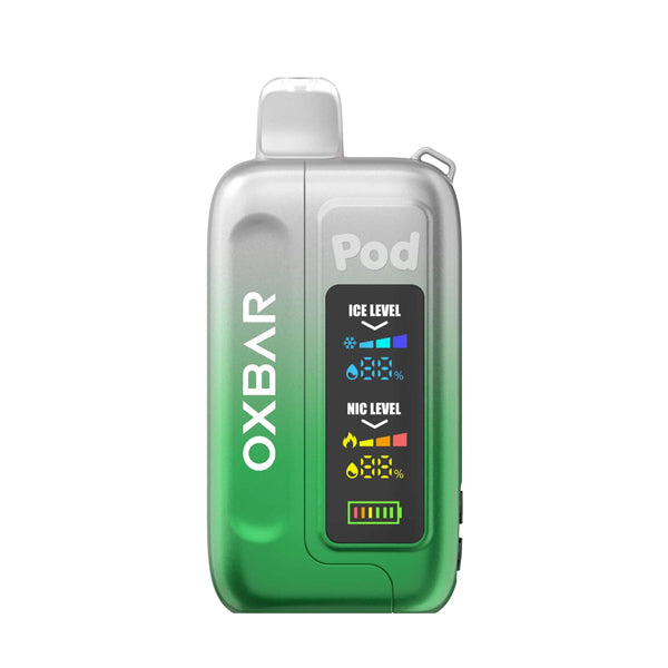 Oxbar Ice-Nic Control Pod Juice Edition Disposable | 35000 Puffs | 14mL | 50mg | MOQ 5 | Clear Emerald