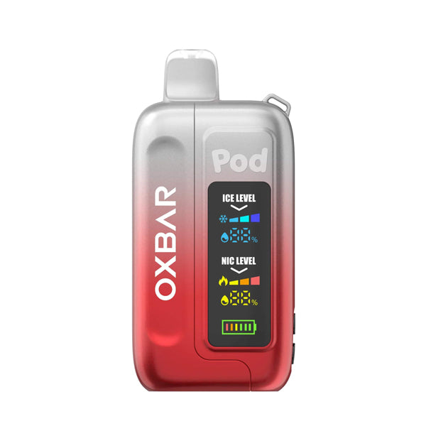 Oxbar Ice-Nic Control Pod Juice Edition Disposable 35000 Puffs 14mL 50mg • MOQ 5 | Clear Ruby Red