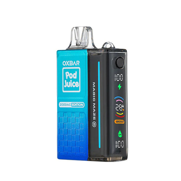 Oxbar Magic Maze 2.0 ZERO Nicotine Pod Juice Disposable 30000 Puffs 13mL 0mg • MOQ 5 | Blue Razzle Pop