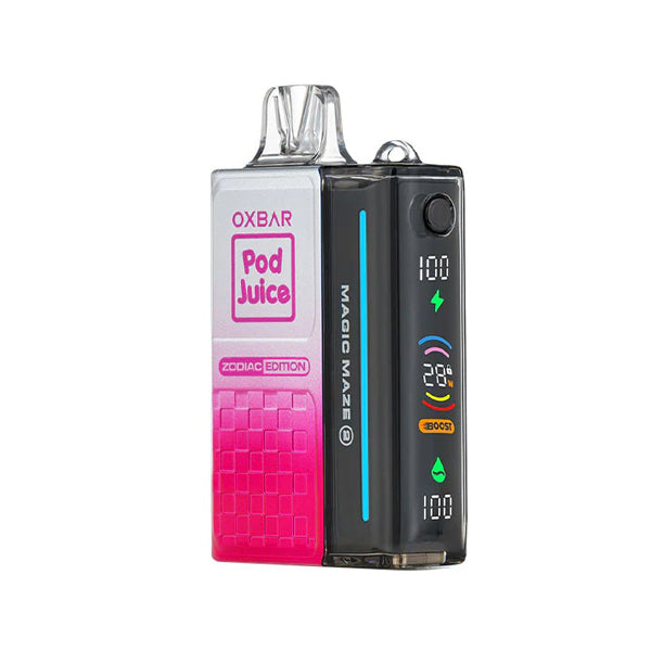 Oxbar Magic Maze 2.0 ZERO Nicotine Pod Juice Disposable 30000 Puffs 13mL 0mg • MOQ 5 | strawberry Lolly