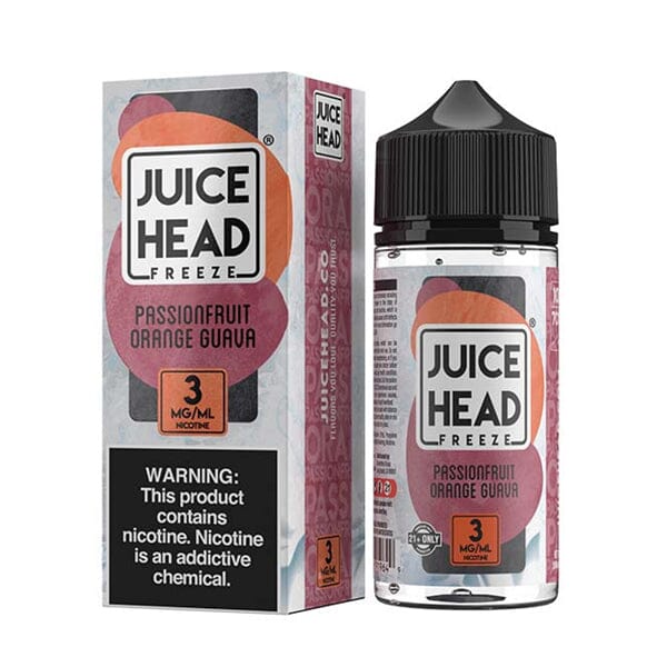 Juice Head Series E-Liquid | 100mL (Freebase) Passionfruit Orange Guava Freeze with Packaging