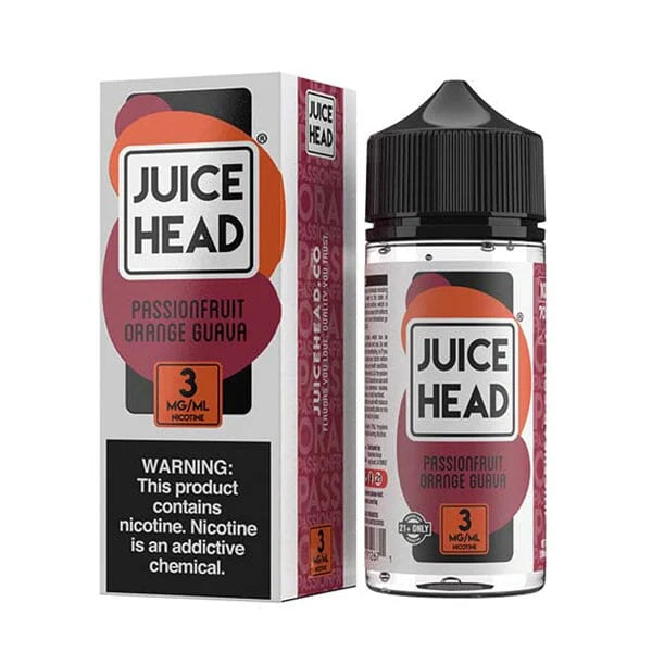 Juice Head Series E-Liquid | 100mL (Freebase) Passionfruit Orange Guava with Packaging