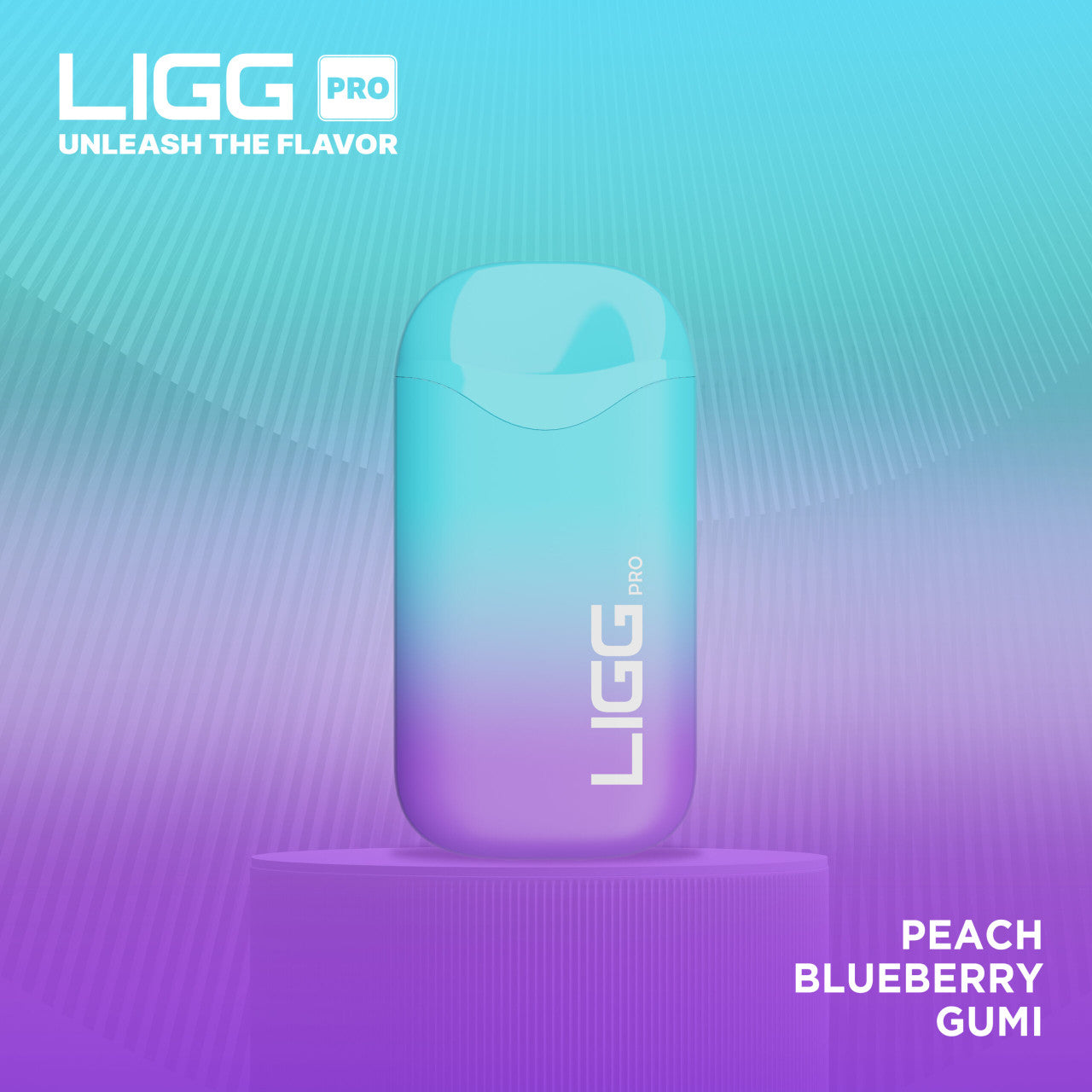 Ligg Pro Disposable 5500 Puffs 14mL 50mg | MOQ 10 Peach Blueberry Gumi