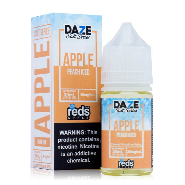 Reds Salt Series E-Liquid 30mL Salt Nic Peach Iced with Packaging