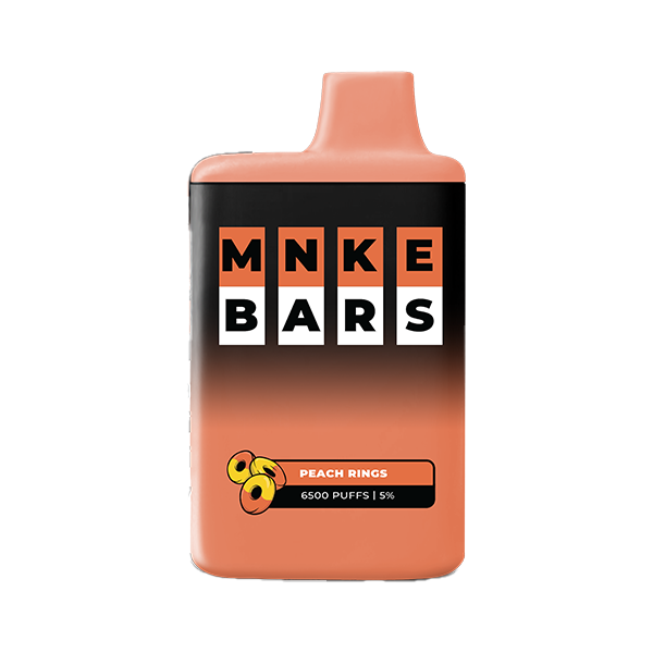 MNKE Bars Disposable 6500 Puffs 16mL 50mg | MOQ 5 | Peach Rings