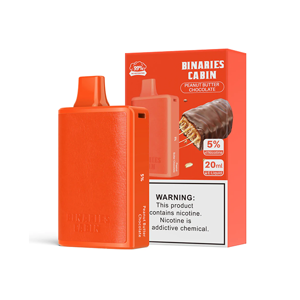 HorizonTech Binaries Cabin Disposable 10,000 puffs 20mL 50mg | MOQ 10 | Peanut Butter Choco  with Packaging