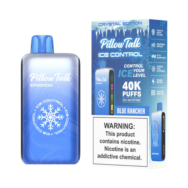 Pillow Talk IC40000 Disposable | 40000 Puffs | 20mL | 50mg | MOQ 5 | Blue Rancher with Packaging