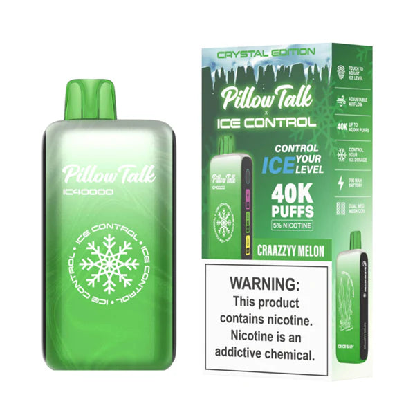 Pillow Talk IC40000 Disposable | 40000 Puffs | 20mL | 50mg | MOQ 5 | Craazzyy Melon with Packaging