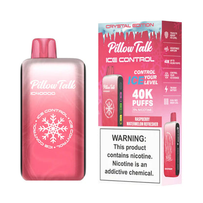 Pillow Talk IC40000 Disposable | 40000 Puffs | 20mL | 50mg | MOQ 5 | Raspberry Watermelon Refresher with Packaging