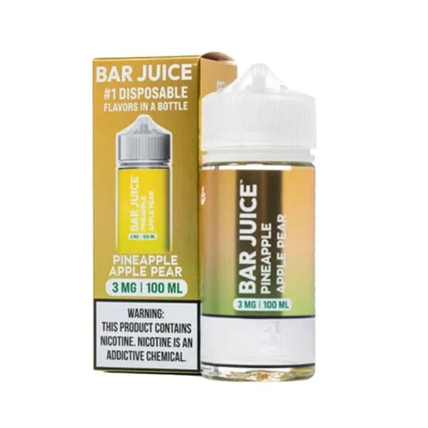 Bar Juice BJ30000 E-Liquid 100mL (Freebase)  Pineapple Apple Pear with packaging