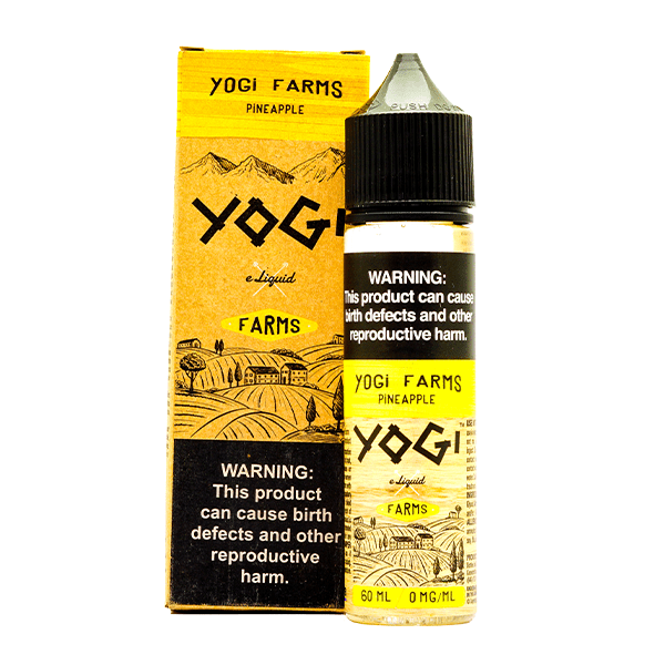 Yogi E-Liquid 60mL | (Original & Farms Series) Pineapple with Packaging