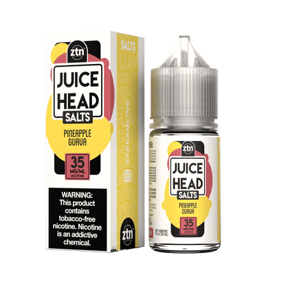 Juice Head Salt Series E-Liquid | 30mL | 35mg | Salt Nic | Pineapple Guava with packaging