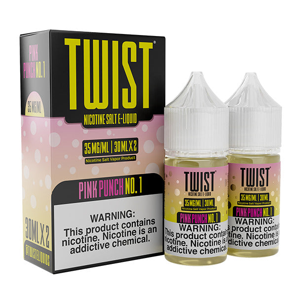 Twist Salts Series E-Liquid x2-30mL Pink Punch 1 with packaging