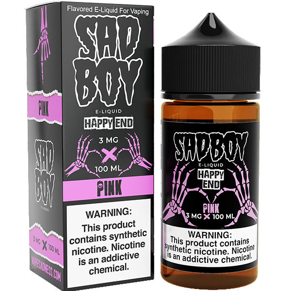 Sadboy Series E-Liquid 100mL | Pink with Packaging