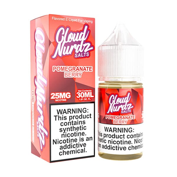 Cloud Nurdz Salt Series E-Liquid 30mL | Pomegranate Berry with packaging