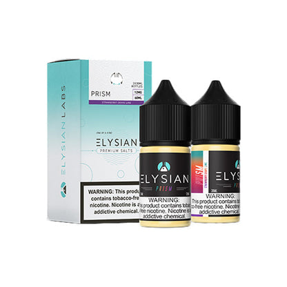 Elysian Salt Series E-Liquid | x2-30mL | (Salt Nic) | 12mg | Prism with packaging