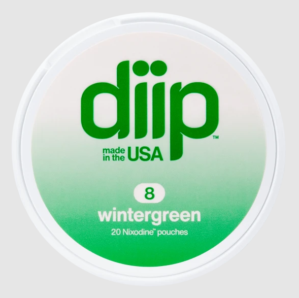 DIIP (DSPLY 5pc)(Nic Pouch)(20ct Can)-Wintergreen (SAS) 08mg

