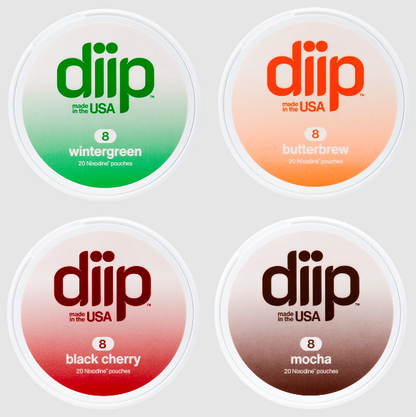 DIIP (DSPLY 5pc)(Nic Pouch)(20ct Can)-Group Photo

