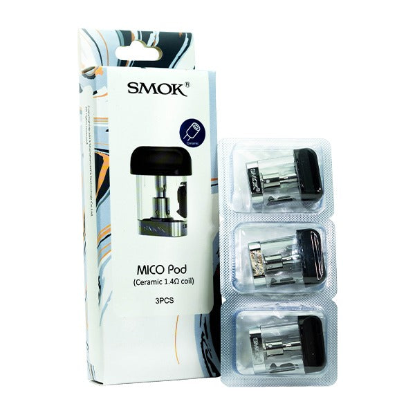 SMOK Mico Pod (3-Pack) | Ceramic 1.4ohm with Packaging