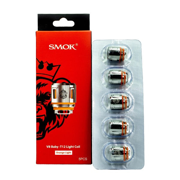 SMOK TFV8 Baby Coil (5-Pack) | V8 Baby T12 Light Coil Orange Light