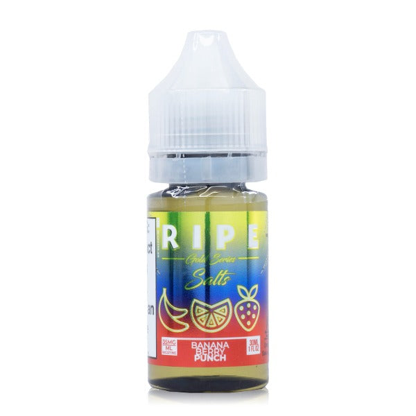 Vape 100 Ripe Salt Series E-Liquid 30mL (Salt Nic) - Gold Series Banana Berry Punch 