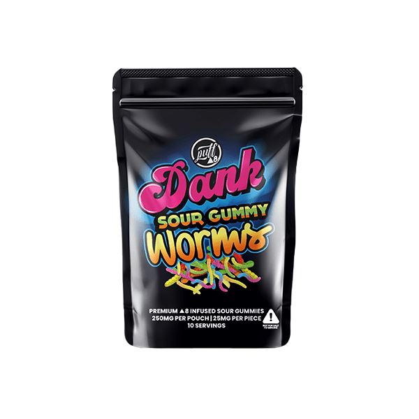 Puff Xtrax Delta-8 Dank Sour Gummy Worms | 250mg