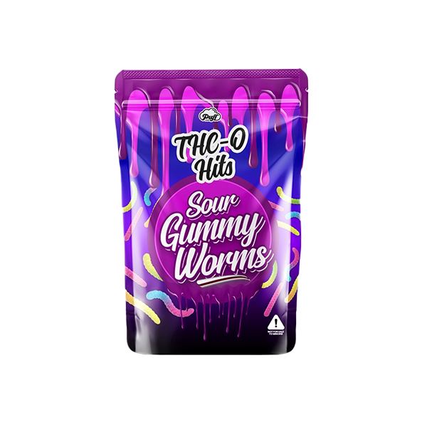 Puff Xtrax THC-O Hits Sour Gummy Worms | 250mg