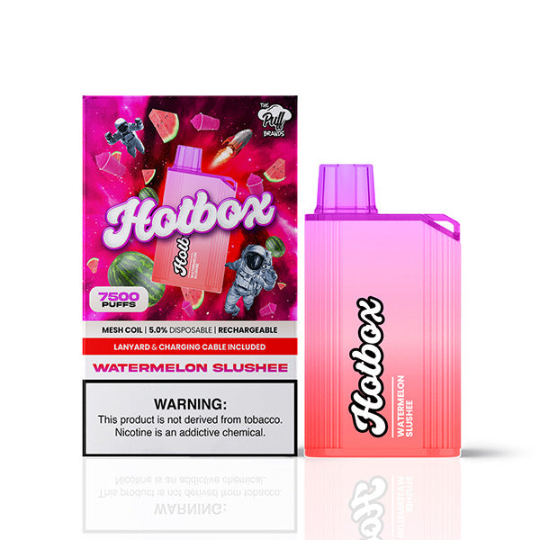 Puff HotBox Disposable | 7500 puffs | 16mL | MOQ 10pc | Watermelon Slushee with Packaging