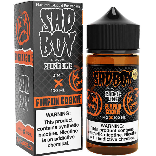 Sadboy Series E-Liquid 100mL | Pumpkin Cookie with Packaging