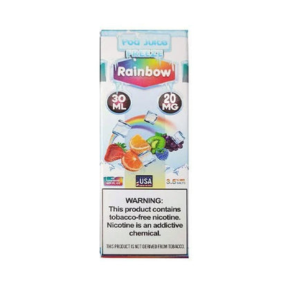 Pod Juice Salt Series E-Liquid | 30mL | 20mg | (Salt Nic) | Rainbow freeze