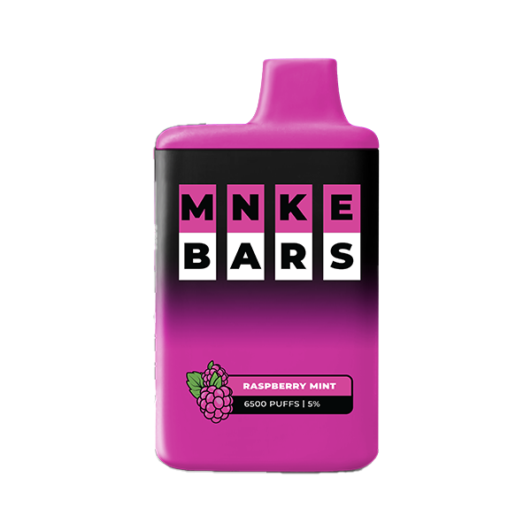 MNKE Bars Disposable | 6500 Puffs | 16mL | 50mg | MOQ 5 | Raspberry Mint