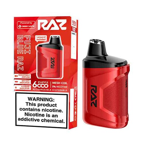 RAZ CA6000 Disposable 6000 Puffs 10mL - Fuji Blue Raz with PAckaging