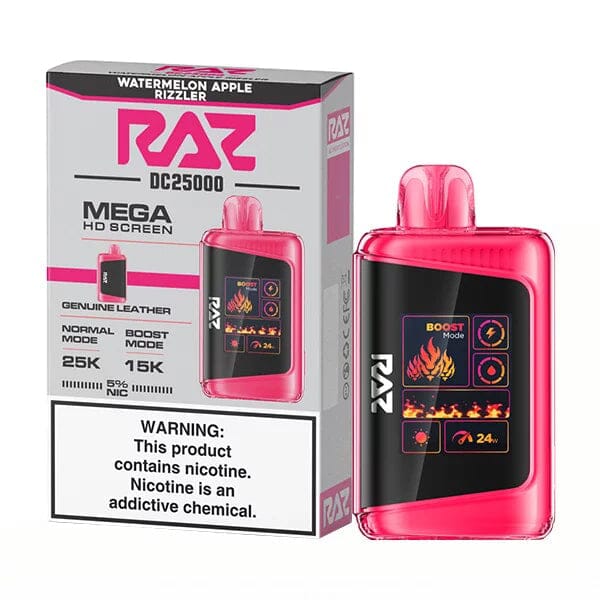 RAZ DC25000 Disposable 25000 Puffs 16mL 50mg | Watermelon Apple Rizzler with Packaging