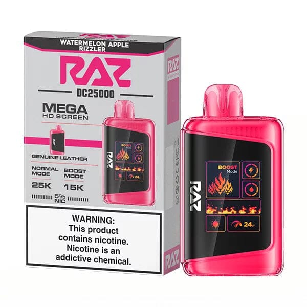 RAZ DC25000 Disposable | 25000 Puffs | 16mL | 50mg | MOQ 5 | Watermelon Apple Rizzler with Packaging