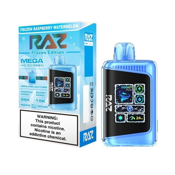 RAZ DC25000 Disposable 25000 Puffs 16mL 50mg | Frozen Raspberry Watermelon with Packaging