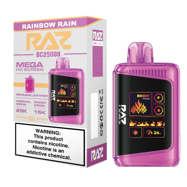 RAZ DC25000 Disposable 25000 Puffs 16mL 50mg | Rainbow Rain with Packaging