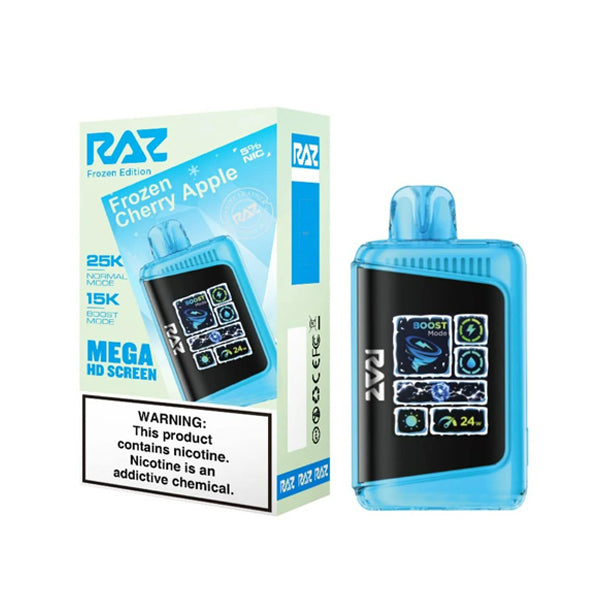 RAZ LTX 25K Disposable 16mL 50mg • MOQ 5 - Frozen cherry Apple with packaging