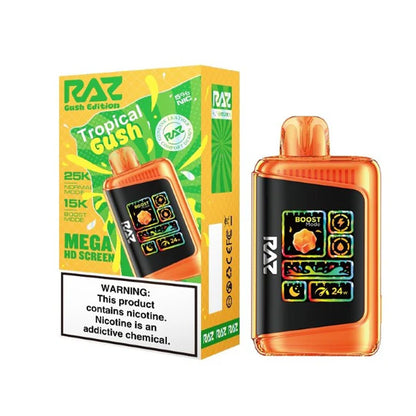 RAZ LTX Disposable | 25000 Puffs | 16mL | 50mg | MOQ 5 | Gush Edt. | Tropical Gush with packaging