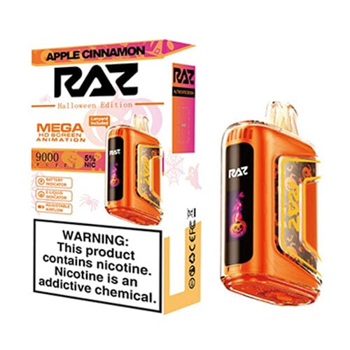 RAZ TN9000 Disposable 9000 Puffs 12mL 50mg | MOQ 5 Apple Cinnamon with packaging