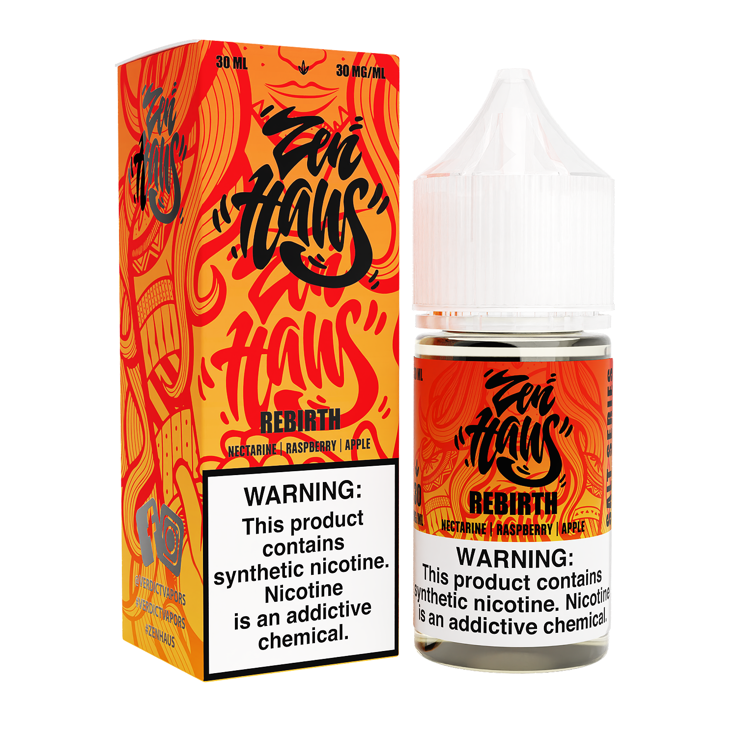 Zen Haus Salt Series E-Liquid | 30mL | (Salt Nic) | Rebirth with packaging