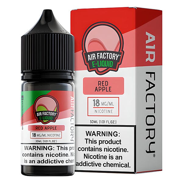 Air Factory Salt Series E-Liquid 30mL (Salt Nic) | 18mg | Red Apple with packaging