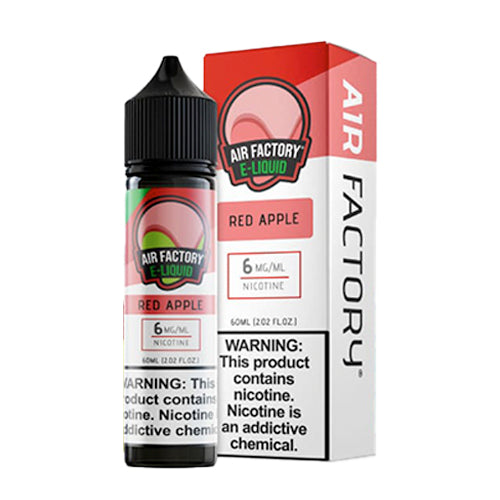 Air Factory E-Juice 60mL (Freebase) | Red Apple with packaging