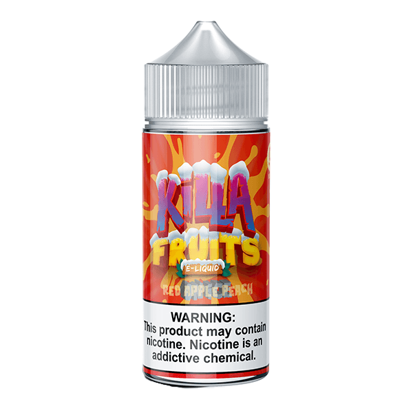 Killa Fruits Series E-Liquid 100mL (Freebase) |  Red Apple Peach on Ice