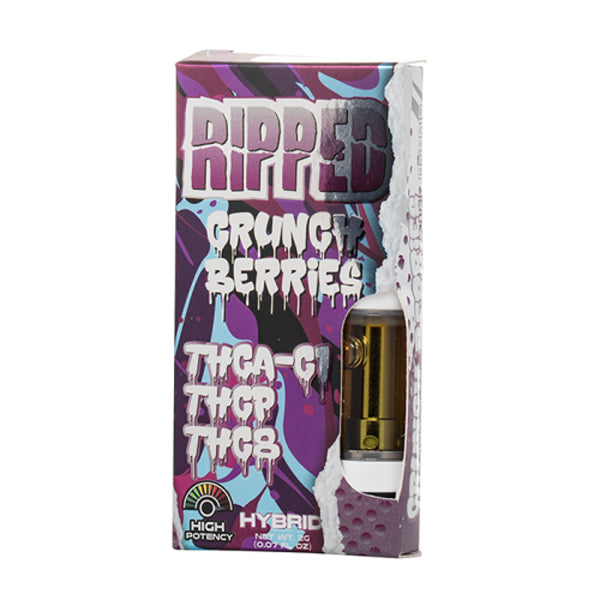 Ripped THCA-1C + THCP + THC8 Cartridge (2g) | Crunch Berries with Packaging